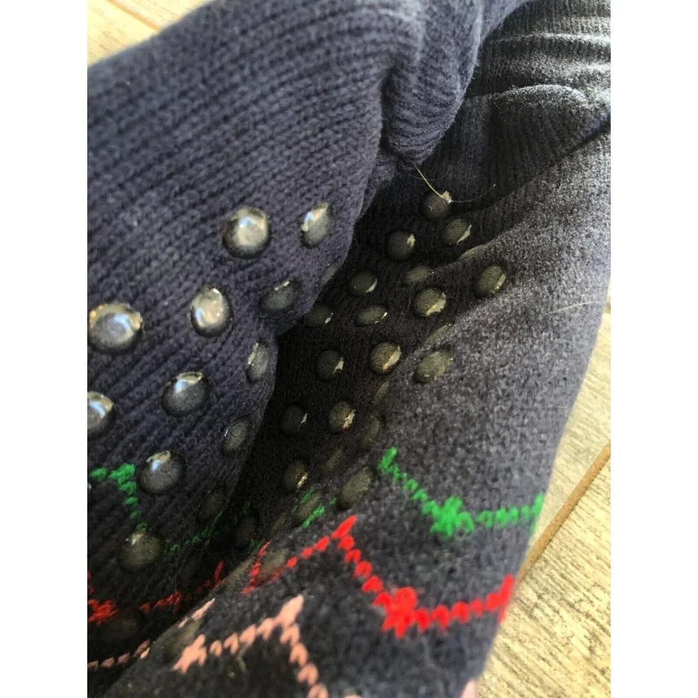NWT Slipper Socks Let's Get Lit Christmas Trees Holiday Lu Mei‎ Stocking Stuffer